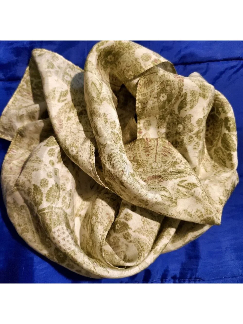 NOS Vtg Silk Scarf 52x7